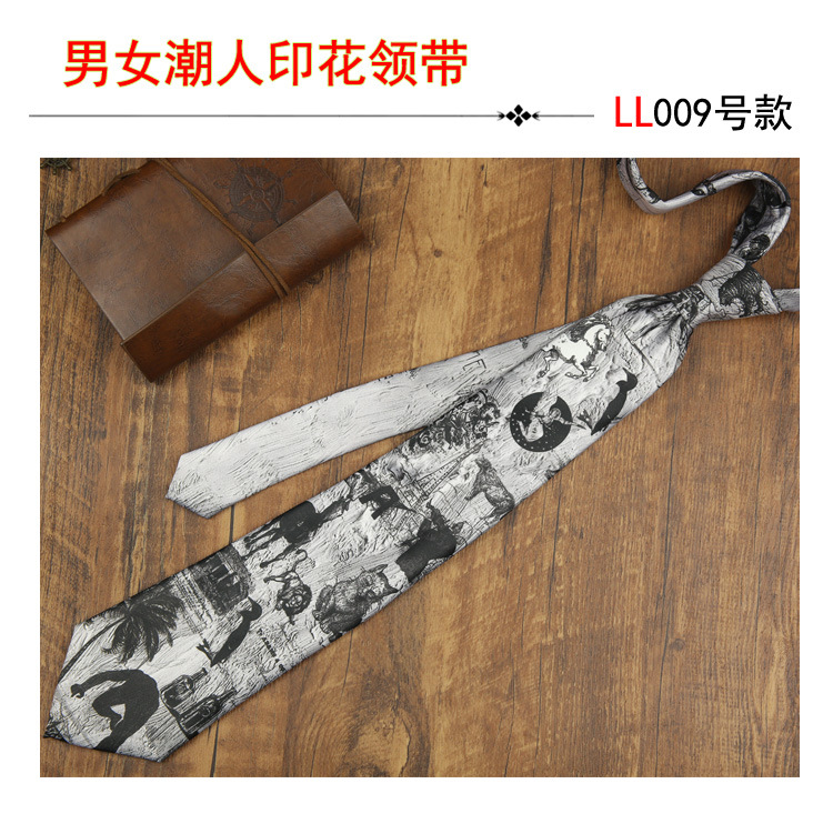 Trajes de hombre corbata rendimiento casual impresión digital accesorios de moda hip hop corbata floral image 15