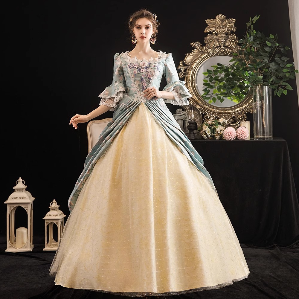 European-style medieval court uniform aristocratic photo tour model dress performance party ball makeup elegant princess