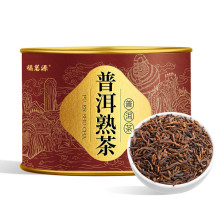 福茗源 茶叶普洱茶 云南勐海熟普散茶罐装100g金芽陈年普洱茶叶