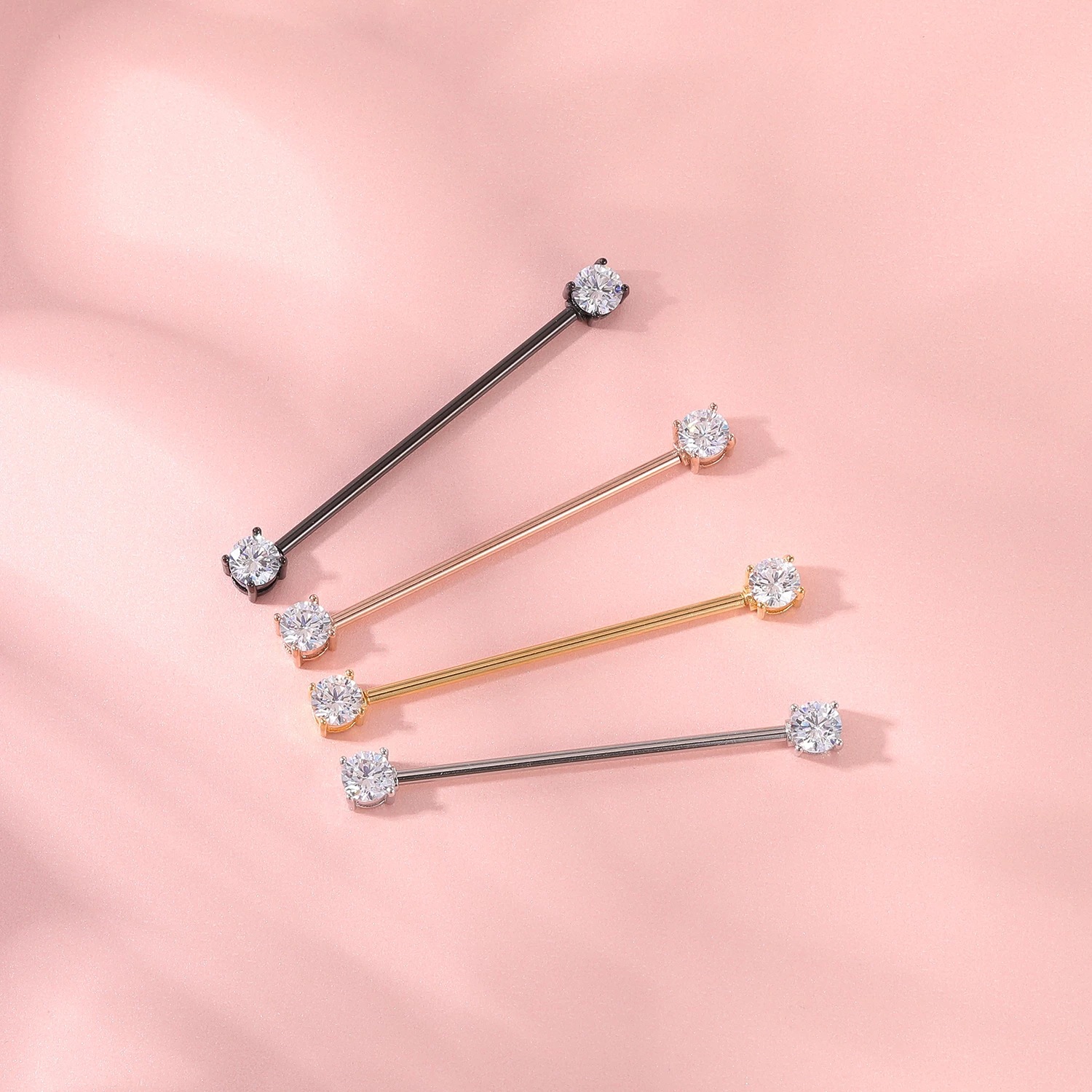 316L Titanium Steel Punk Style Bridge Ear Nail Retro Wine Nail Ear Puncture Earring detail image 10