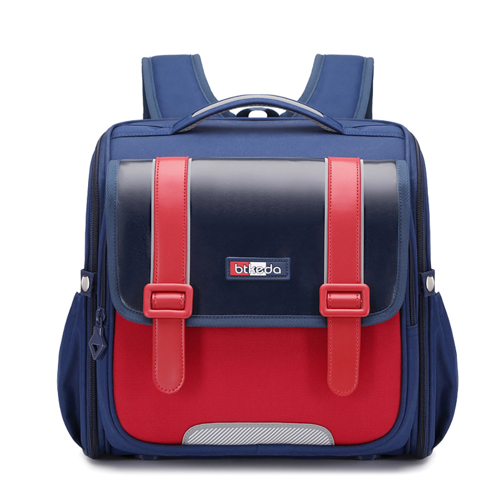 Nueva mochila horizontal para estudiantes de primaria, mochila de hombro de gran capacidad para niños, 1 - 2 - 4 grados, ligera