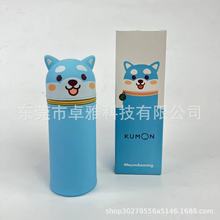 卡通柴犬硅胶笔袋收纳可爱铅笔袋学生文具盒折叠硅胶笔筒