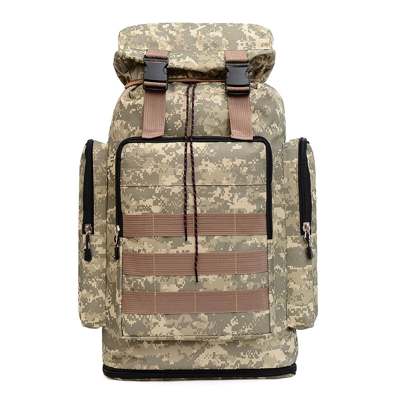 70L bolsa de montañismo de camuflaje impermeable de gran capacidad mochila táctica de ocio deportes al aire libre senderismo mochila