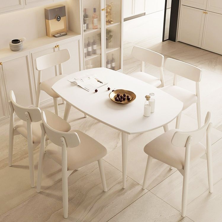 Countertop dining table with extendable and foldable design, suitable for small households, cream style, minimalist multi-functional table, two-in-one variable round table