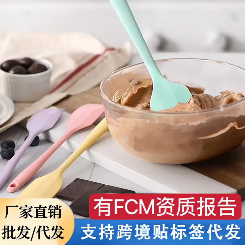 一体型シリコンスパチュラ、食品グレードのベーキングスパチュラ、高温耐性ベーキングツールスパチュラ、キッチンツールメーカー直販|undefined