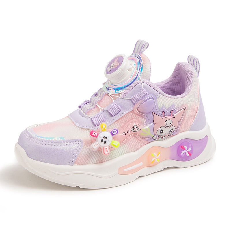 子供用メッシュシューズ、通気性のある女の子用スポーツシューズ、春と秋の新しいインターネットセレブカジュアルシューズ、多用途の柔らかい底の女の子用お父さん靴|undefined