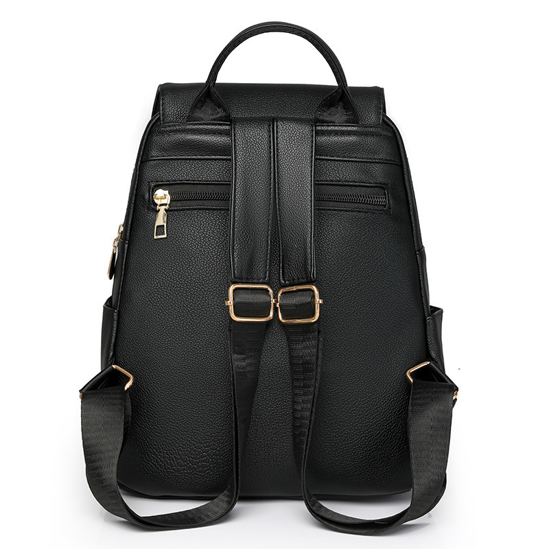 Mochila femenina 2025 primavera nueva moda todo-fósforo bolso femenino de gran capacidad madre de mediana edad mochila de viaje de ocio marea