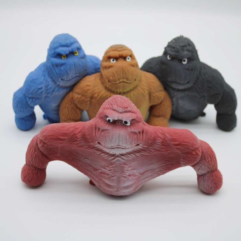 Creativo gorila descompresión juguete Lala arena lento rebote animal truco ventilación descompresión pellizco juguete muñeca