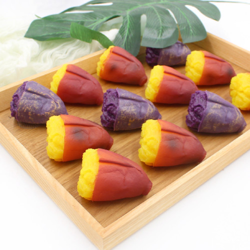 New PVC simulation food toy large half sweet potato purple potato sweet potato sweet potato model shooting props
