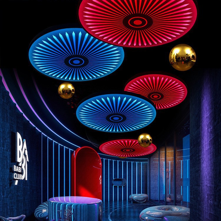 Bar de atmósfera de luces, bar de lluvia, bar de música colorida, bar de barbacoa, tienda de hot pot, iluminación decorativa superior