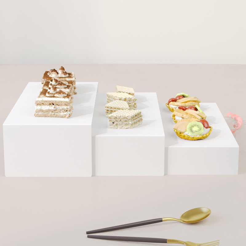 Transfronterizos Amazon temu postre estante de exhibición bandeja de pastel estante de pastel diseño de cumpleaños