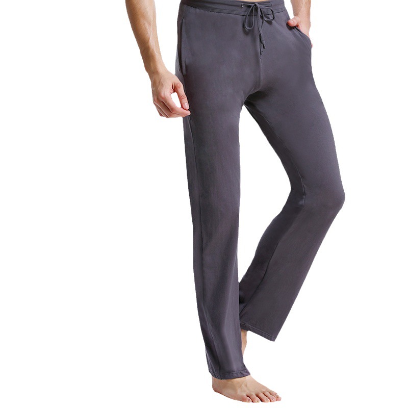Thin Casual Home Pants Cotton Men's Pajama Pants plus size Loose Air Conditioning Fitness Sports Pants Spring and Autumn