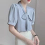职业气质小众蓝色衬衫