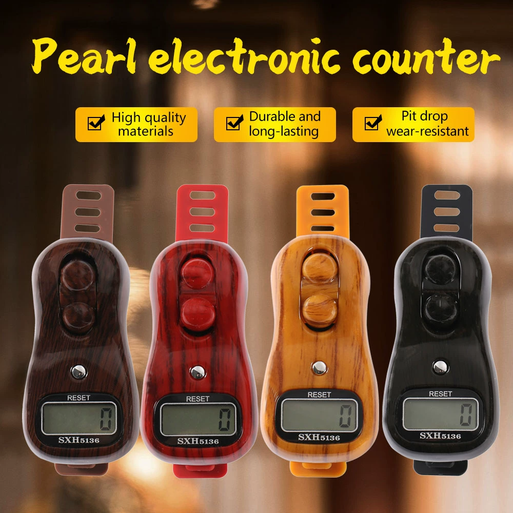 Цвет древесины, случайный сменный аккумулятор, кольцо, мини-цифровой счетчик 3001S #