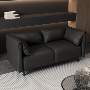 # Black Sofa Small Apartment Rental Room Simple Modern Apartment Room Small Sofa Beauty Salon Rest Area Reception