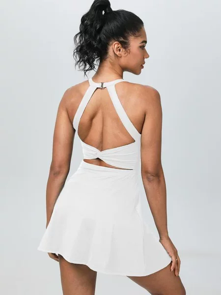 P 94972 Halter Neck Backs Active Dress Halter neck active dress with beautiful back