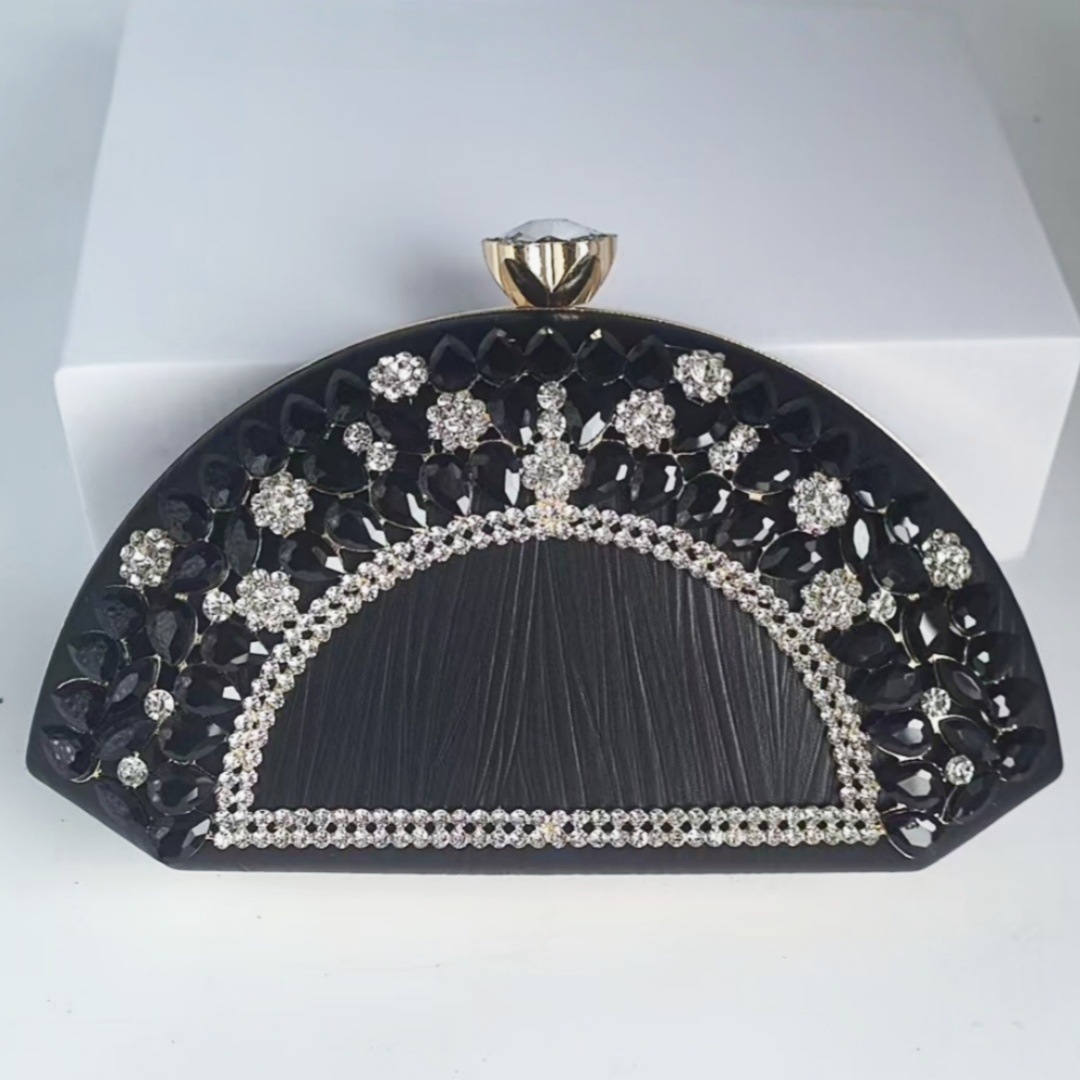 Factory Direct Women's Banquet Chain Handbag Fashion Diamond-Encrusted Evening Bag Crossbody New Sparkling Style - Thumbnail 5