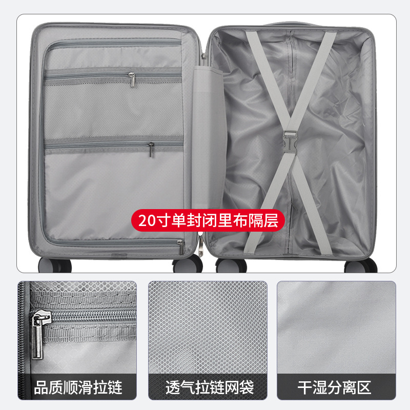 Maleta multifuncional para PC de alto valor Maleta trolley de moda para mujer Maleta de embarque para hombre Maleta de contraseña fuerte y duradera