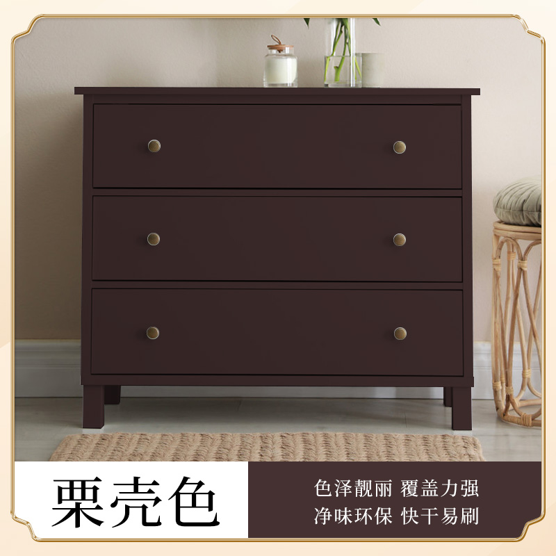 Pintura de madera acuosa negra renovación de muebles antiguos auto-brillado pintura de cambio de color blanco impermeable verde barniz transparente pintura de madera