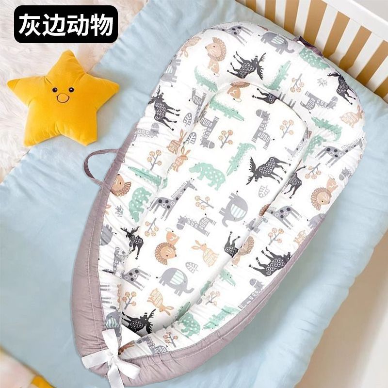 Cama de bebé portátil desmontable transfronteriza en la cama media para recién nacidos acostados para dormir