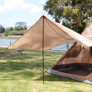 Outdoor camping large canopy pole bold 32mm portable retractable tent pole camping awning support Rod 2.4m