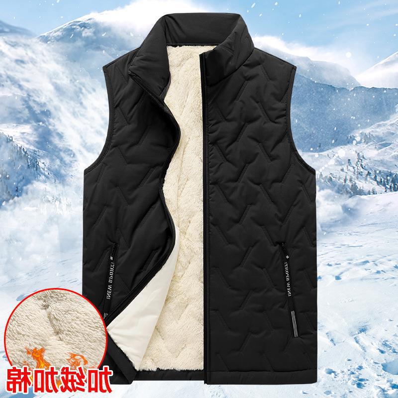Clearance Sale: Men's down Cotton Vest for Autumn and Winter, Stylish Warm Stand Collar Waistcoat, Casual Outerwear