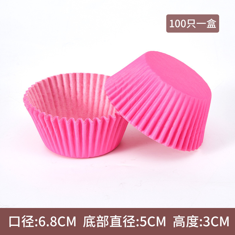 Hot sale pastel de papel a prueba de aceite 100 paquetes de postre de alto rendimiento pastel de nieve niang base de papel de horneado tazas