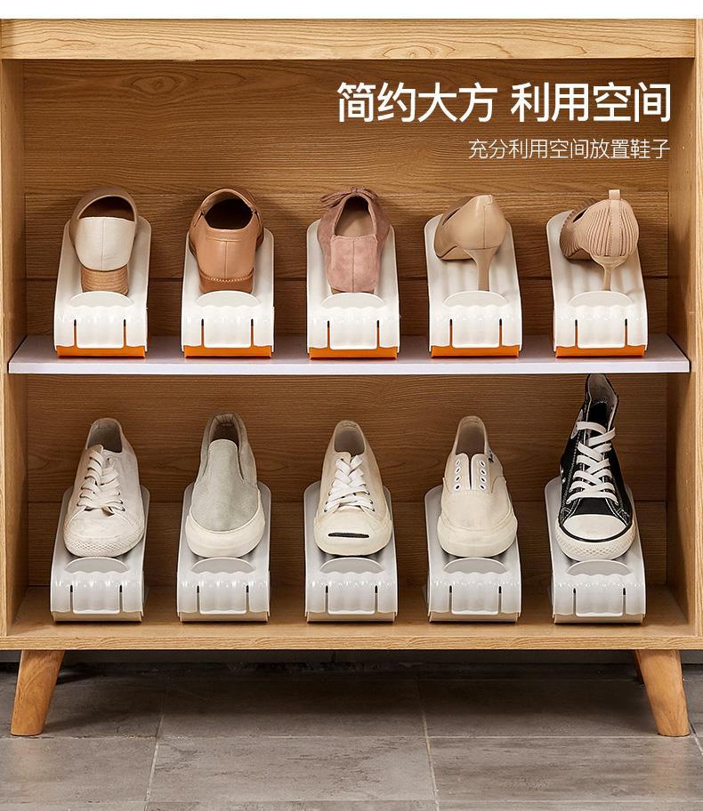 收纳鞋架双层鞋托房间鞋柜柜子分层整理拖鞋鞋子置物架可旋转-阿里巴巴