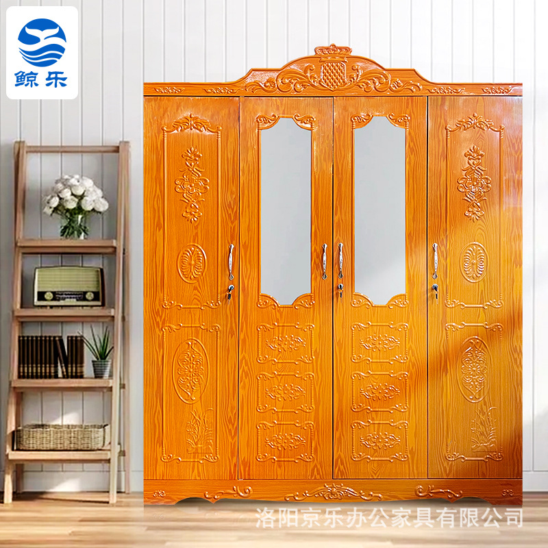 Venta directa de fábrica, armario de acero para ropa y ropa de cama, armario de almacenamiento para dormitorio, armario de gran capacidad. image 4