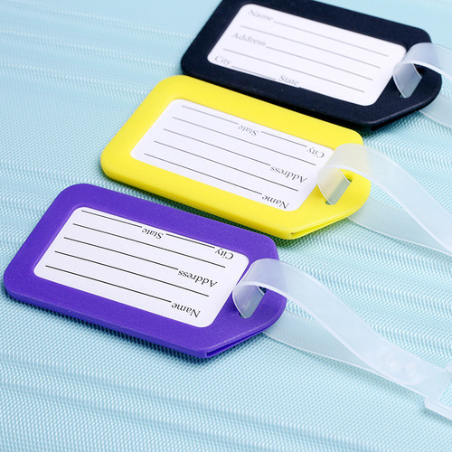 Plastic luggage tag, suitcase, checked tag, business trip, trolley luggage tag, identity tag, aircraft tag