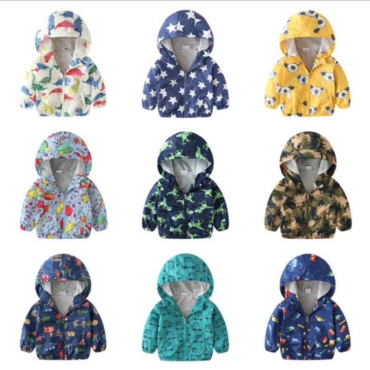 Kids in Europe and America Cartoon Hooded zipper Jacket Pizex Children&#39;s jackets Spot wholesale