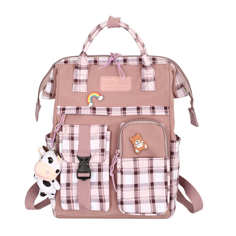 Spring And Summer Fresh And Sweet Backpack Female Japanese Ins Soft Girl Girl Heart Backpack Junior High School Student Schoolbag Wholesale