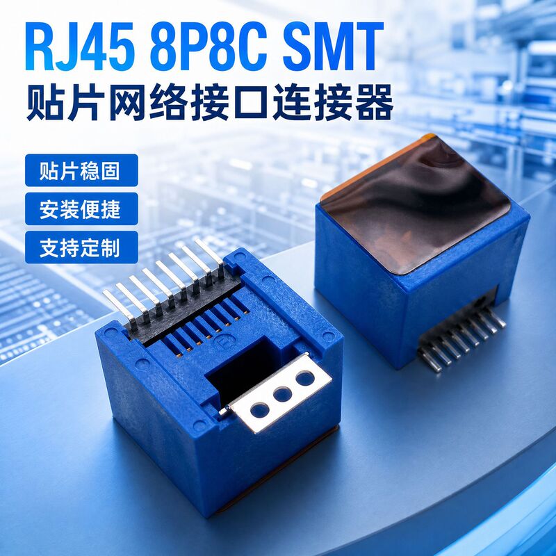 Rj458P8Csmt Network Interface Connector Socket Connector Ethernet Terminal High-Speed Smt Patch Plug Rj458P8Csmt Network Interface Connector Socket Connector Ethernet Terminal High-Speed Smt Patch Plug