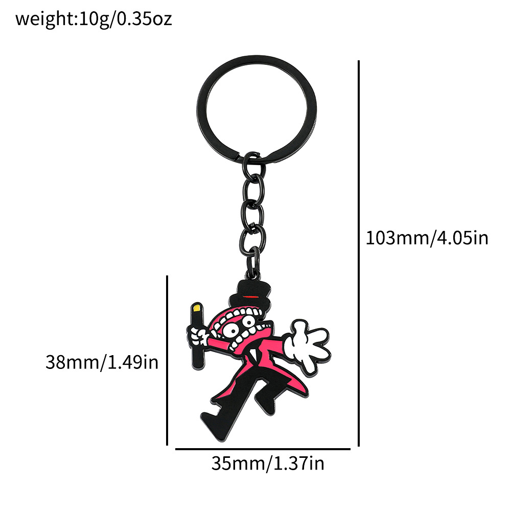 Transfronterizo Temu comedia europea y americana anime magia digital circo pomni collar llavero colgante joyería