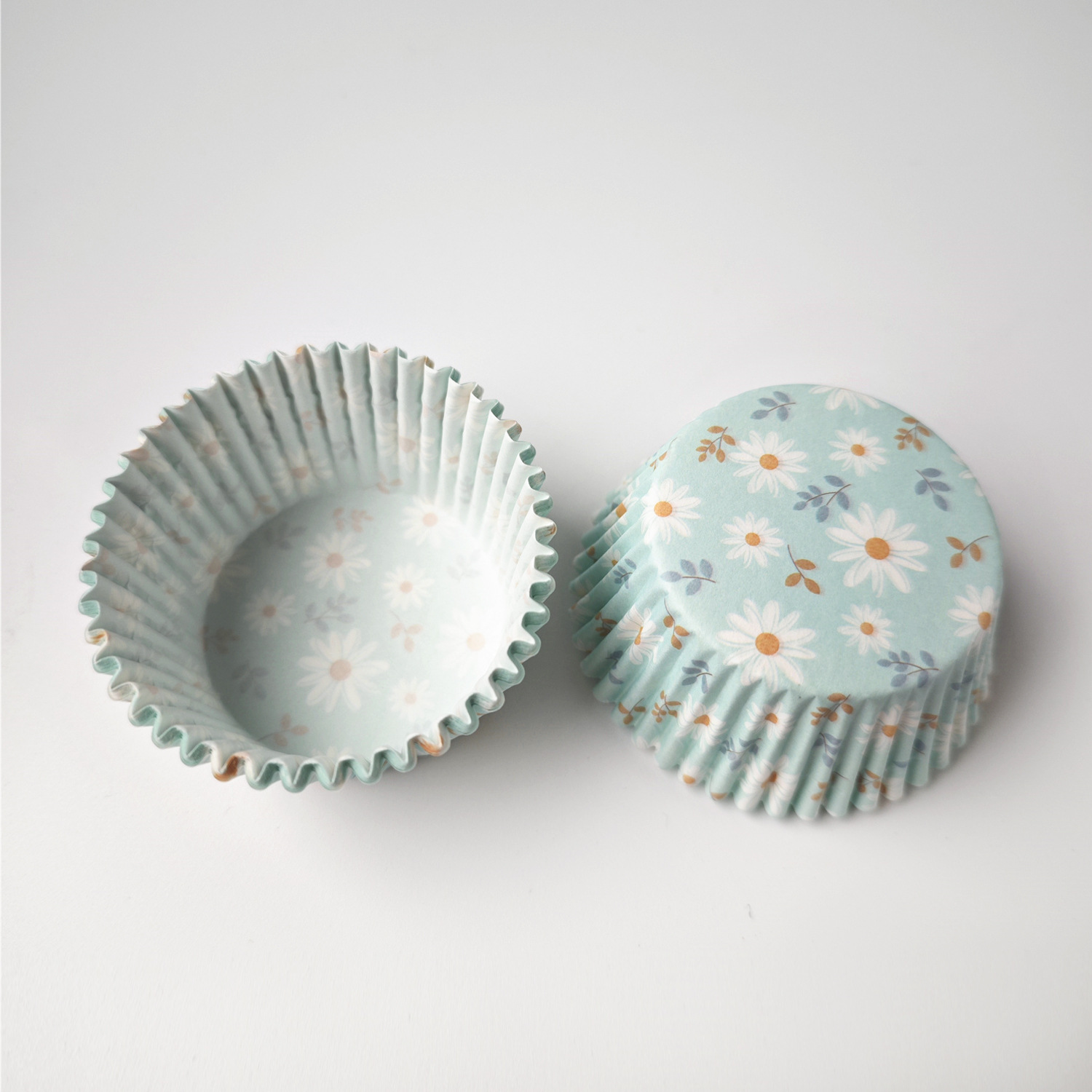 Patrón de flores en caja de papel floral 11 cm papel de aceite para hornear muffins almohadillas muffin tazas de papel transfronterizas