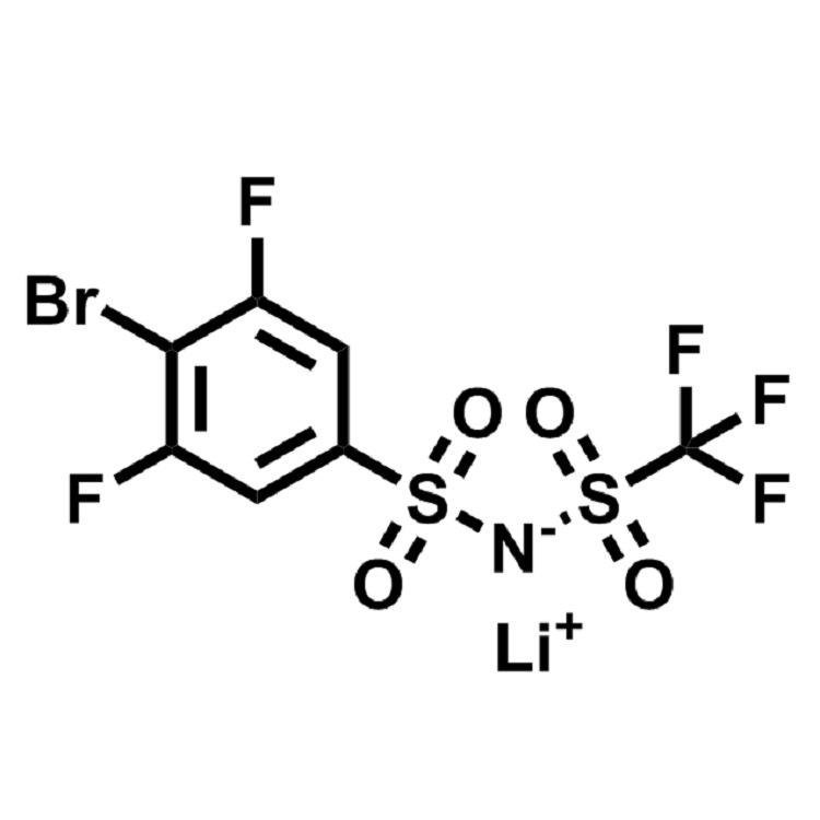 (4-溴-3,5-二氟苯基)磺酰基)(三氟甲基磺酰基)亚胺锂2992594-63-3