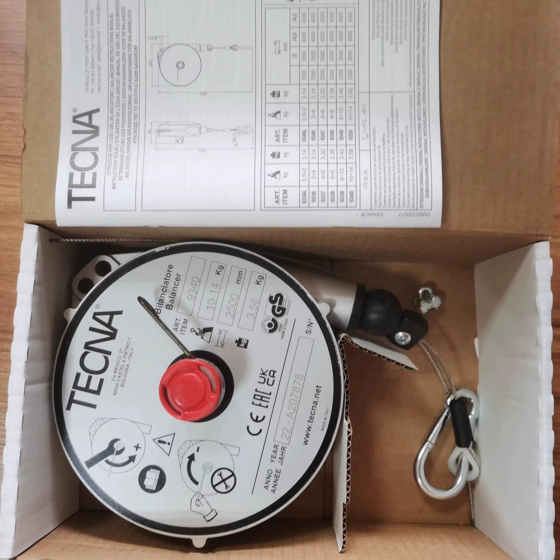 Новая оригинальная коробка итальянская TECNA балансировщик T9336 9340 9323 1635 балансировщик подлинный спот