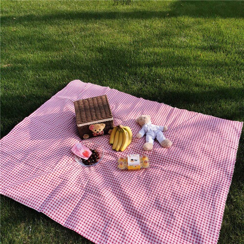 Picnic blanket style outdoor spring outing excursion camping picnic mat dormitory desk photography background cloth