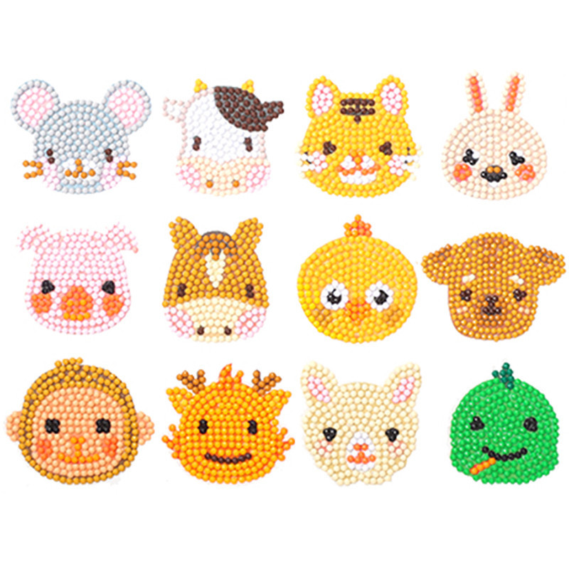 2024 nuevo estilo 5d princesa de dibujos animados pegatinas gratis pintura de diamantes artesanía para niños pegatinas decorativas de bricolaje pegatinas de refrigerador