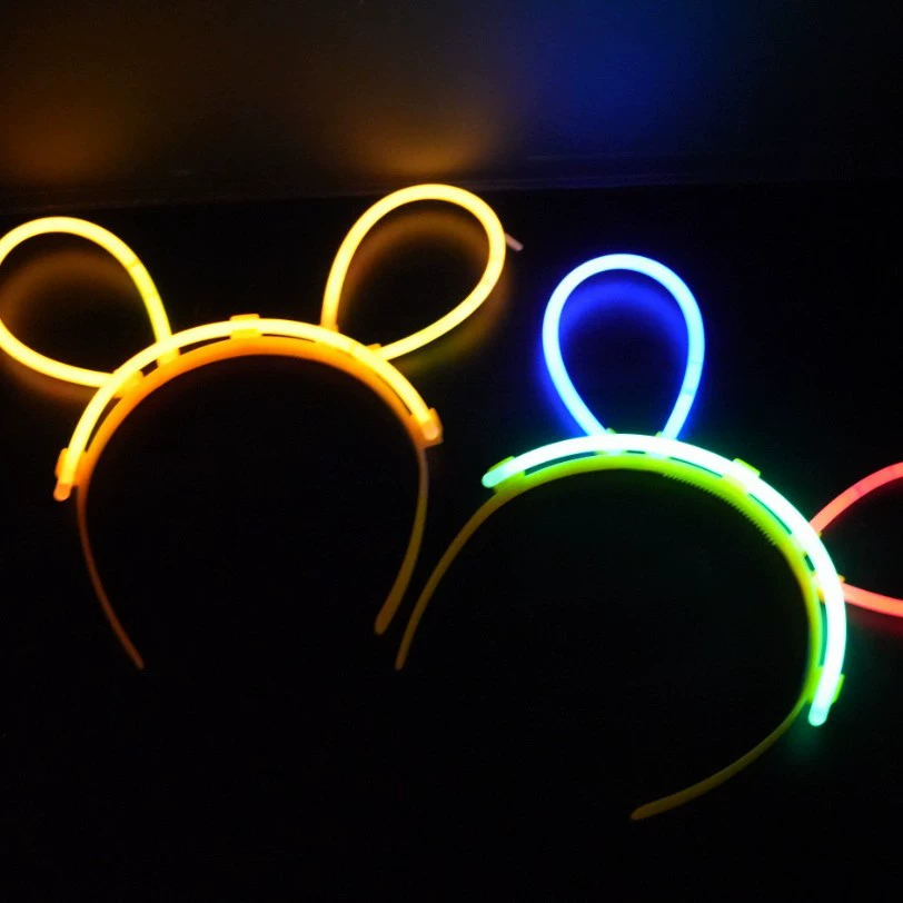 Светящиеся наушники-зайчики, заколка-повязка на голову Микки, светящаяся игрушка для Рождества, Хэллоуина, карнавала, от производителя