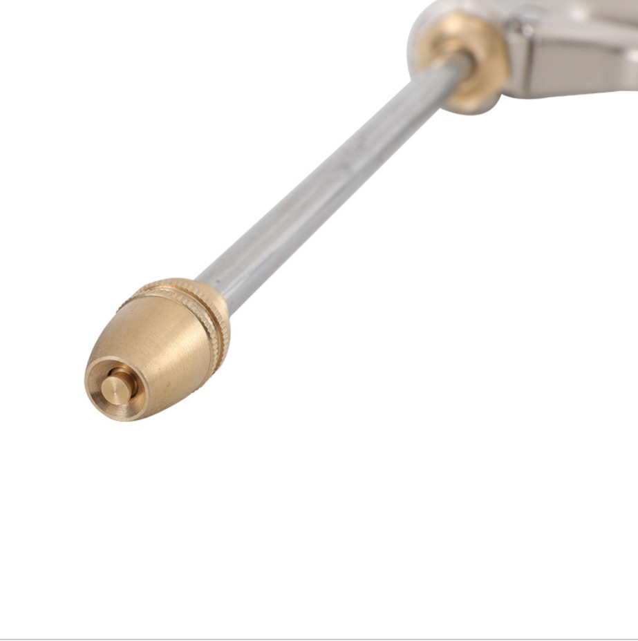 Snjue en stock hogar metal lavado de coches pistola de agua aleación de aluminio de alta presión pistola de agua larga riego flores lavado de coches piso herramienta image 4