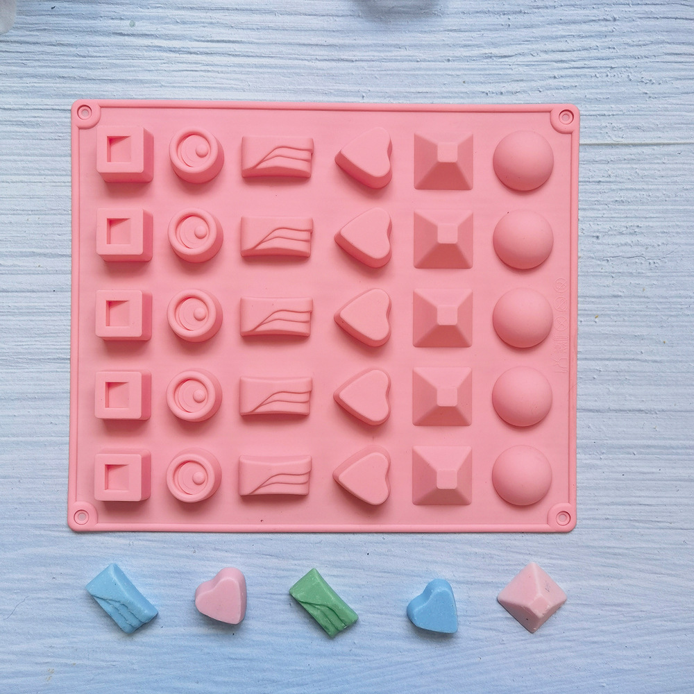 30 6 grupos de molde de silicona semicircular 121 pastel helado pudín molde de postre jabón utensilios