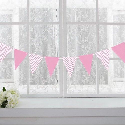 Nordic ins patrón de onda bronceado banderín suministros de fiesta de cumpleaños decoración de papel bandera banderín