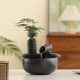 Flowing Water Creative Fountain Wheel Ball Wealth Ornaments Circulating Water Small Office Desktop Coffee Table Gifts