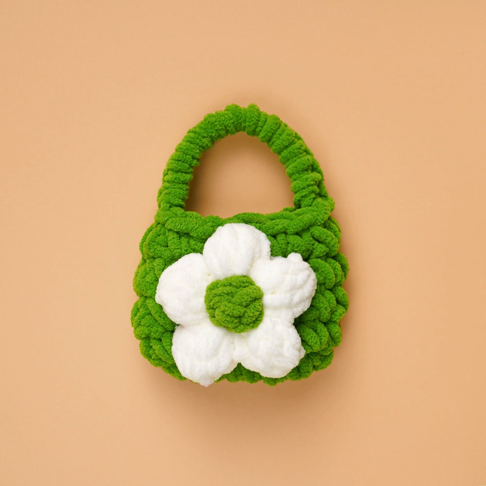 Bolsa de auriculares ganchillo acabado con cubierta protectora bluetooth peluche lindo oso pequeño tejido a mano bolsa de cambio de llavero