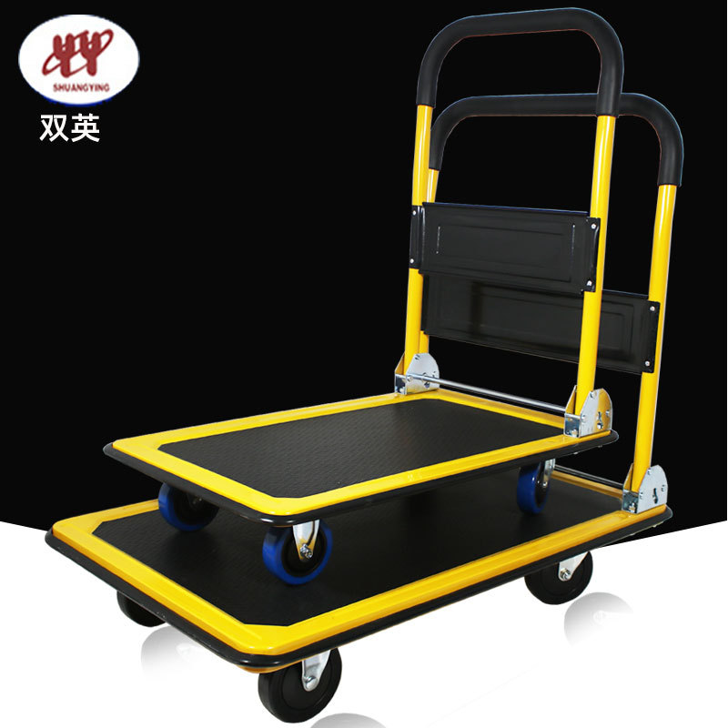 平板车小推车折叠便携机场拉货手推车超市拣货周转拖车直销装卸货