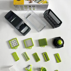 国境を越えた多機能野菜切り器マッシュポテト削り器家庭用キッチン野菜携帯野菜切り神器16点セット