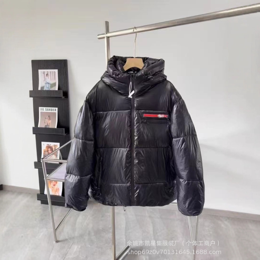 2025高版本P家羽绒服男新款潮流时尚百搭立领宽松P拉达家同款外套