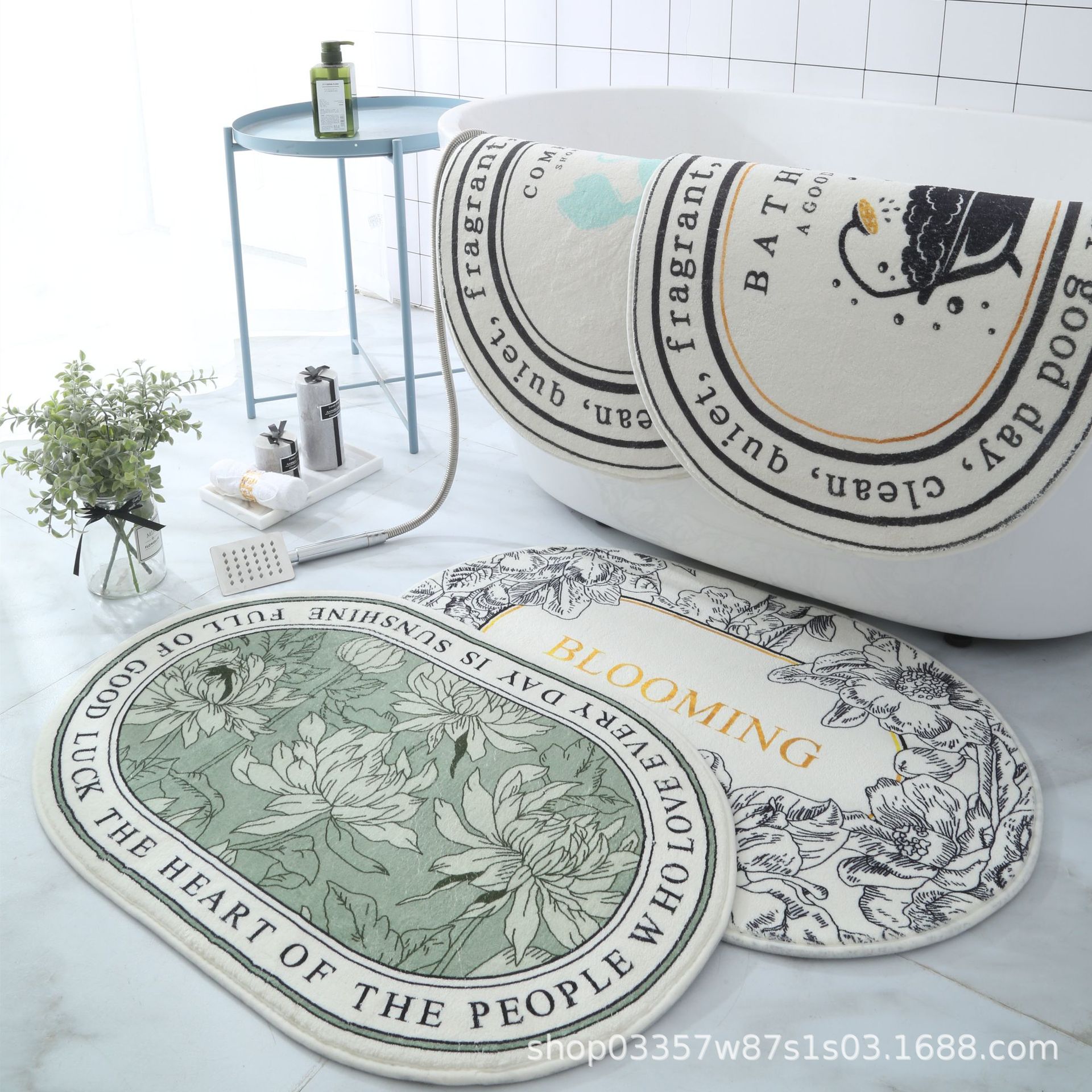 吸水地墊地毯浴室門口墊子衛生間腳墊門墊卡通地墊地毯跨境