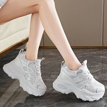 老爹鞋女鞋秋季新款透气网面鞋子女韩版百搭厚底增高休闲运动鞋女